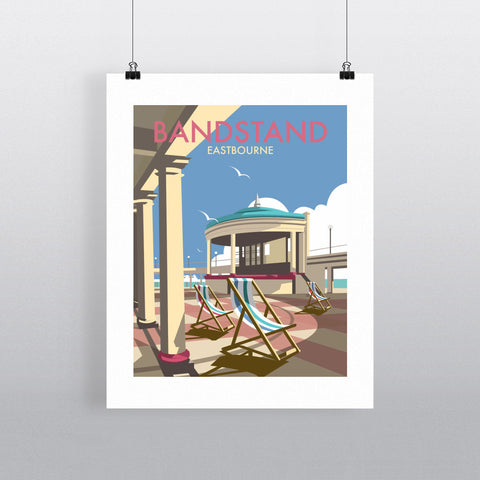 THOMPSON037: Eastbourne Bandstand. 24" x 32" Matte Mounted Print