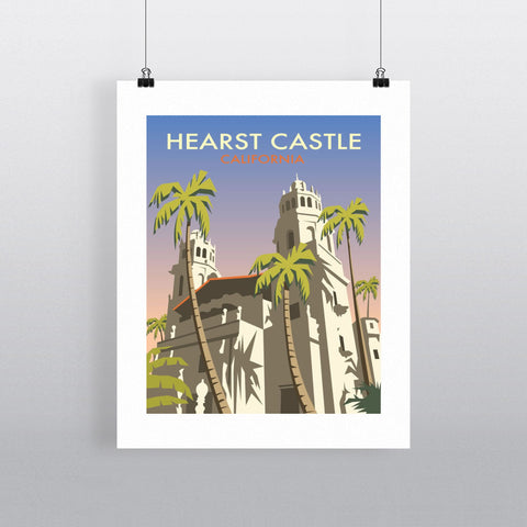 THOMPSON049: Hearst Castle, California. 24" x 32" Matte Mounted Print