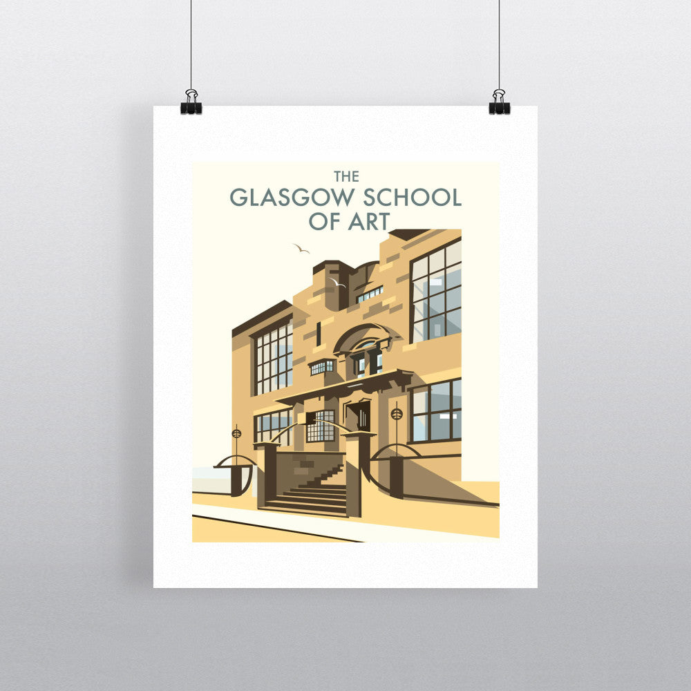 THOMPSON053: The Glasgow School of Art, Mackintosh Building. 24" x 32" Matte Mounted Print