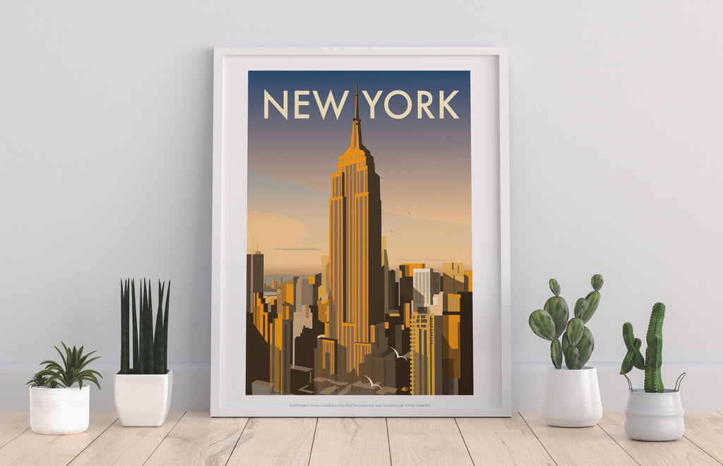 New York By Artist Dave Thompson - 11X14inch Premium Art Print