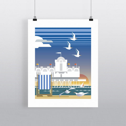 THOMPSON068: Southsea, Portsmouth. 24" x 32" Matte Mounted Print