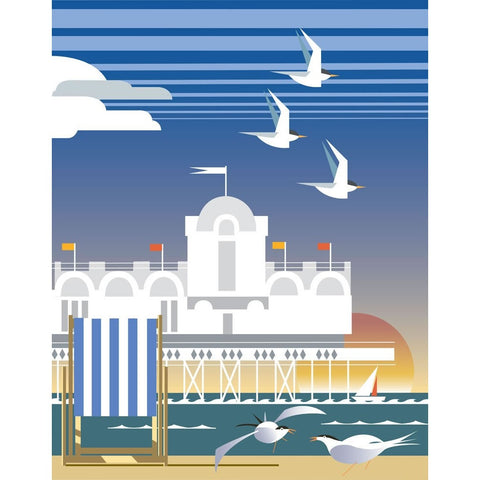 THOMPSON068: Southsea, Portsmouth. 24" x 32" Matte Mounted Print