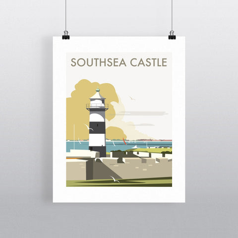 THOMPSON069: Southsea Castle, Portsmouth. 24" x 32" Matte Mounted Print