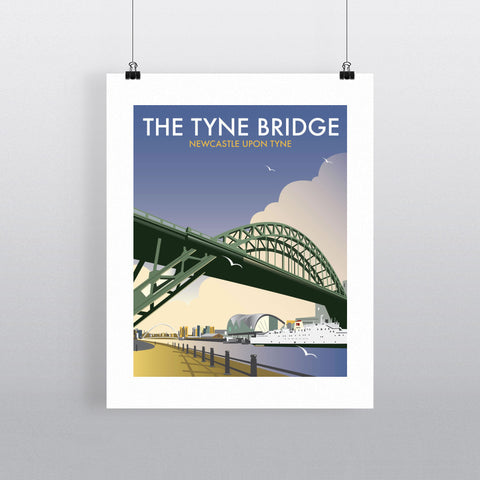 THOMPSON079: The Tyne Bridge, Newcastle Upon Tyne. 24" x 32" Matte Mounted Print