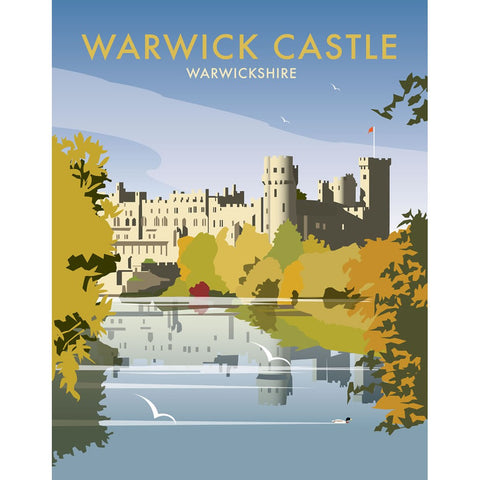 THOMPSON111: Warwick Castle. 24" x 32" Matte Mounted Print