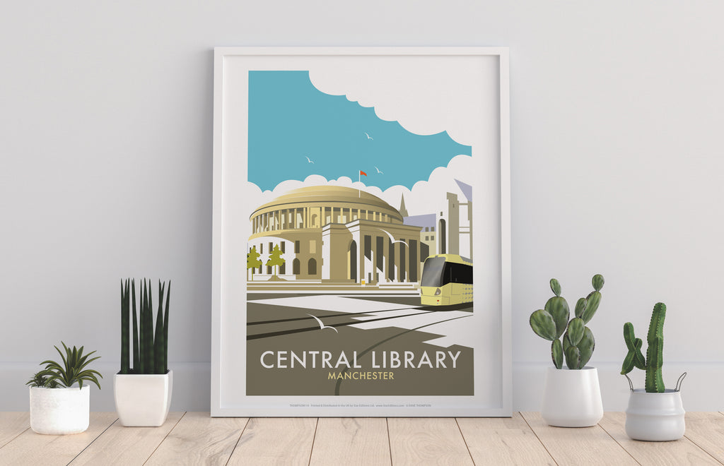 Central Library By Artist Dave Thompson - Premium Art Print