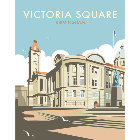 THOMPSON146: Victoria Square, Birmingham. 24" x 32" Matte Mounted Print