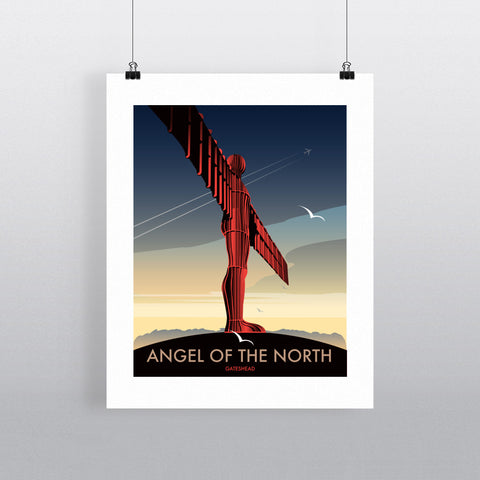 THOMPSON154: Angel of The North, Gateshead 24" x 32" Matte Mounted Print