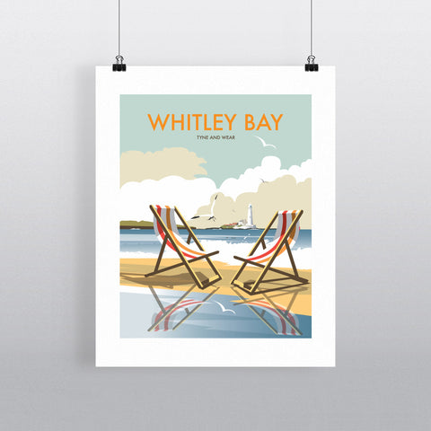 THOMPSON156: Whitley Bay 24" x 32" Matte Mounted Print