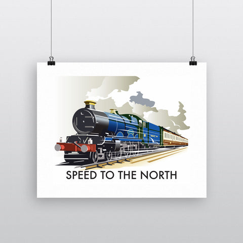 THOMPSON188: Speed to the North 24" x 32" Matte Mounted Print