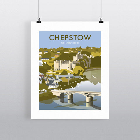 THOMPSON196: Chepstow, South Wales 24" x 32" Matte Mounted Print