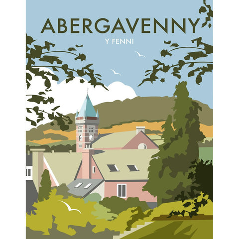 THOMPSON197: Abergavenny, South Wales 24" x 32" Matte Mounted Print