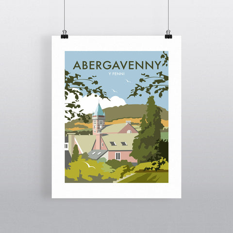 THOMPSON197: Abergavenny, South Wales 24" x 32" Matte Mounted Print