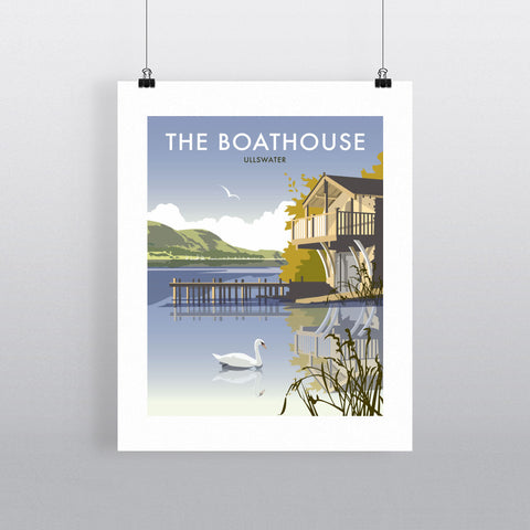 THOMPSON218: The Boathouse, Ullswater. 24" x 32" Matte Mounted Print