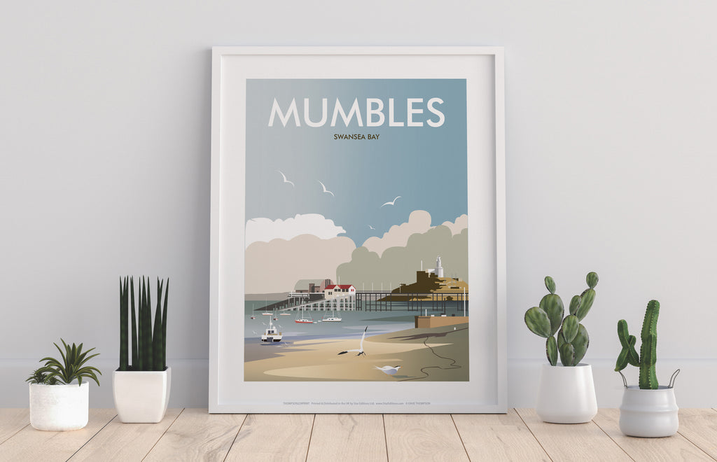 Mumbles By Artist Dave Thompson - 11X14inch Premium Art Print