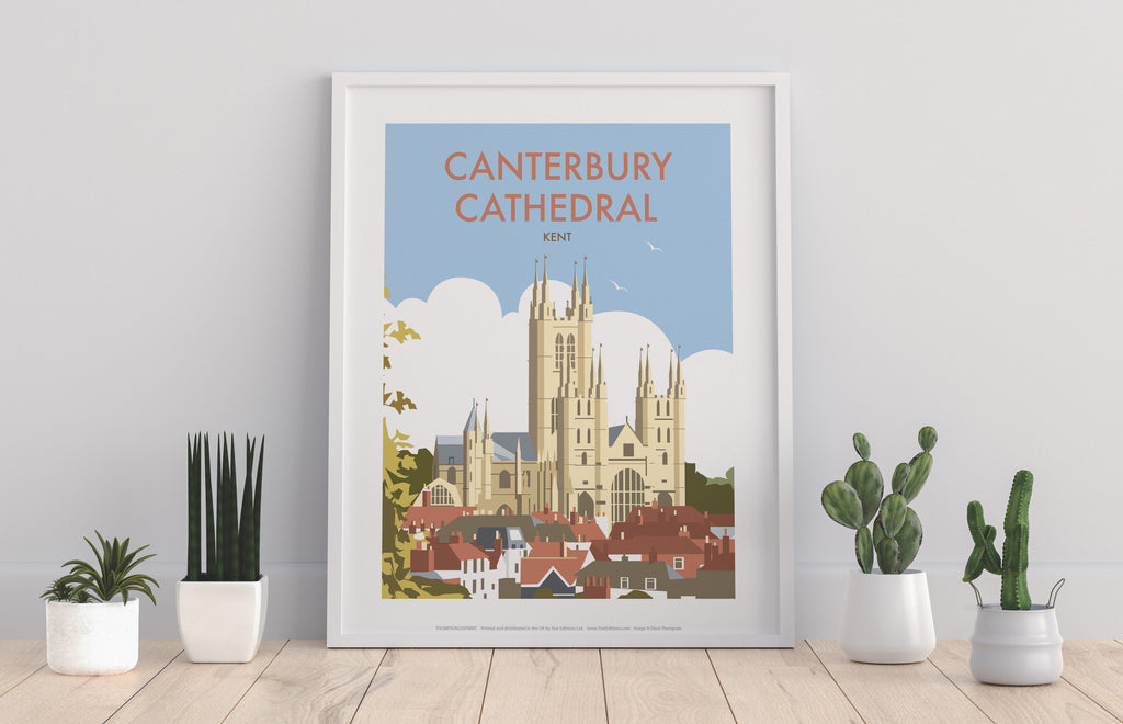 Canterbury Cathedral By Artist Dave Thompson - Art Print