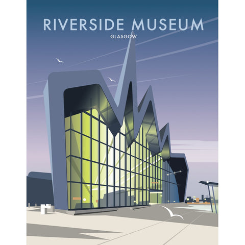 THOMPSON268: Riverside Museum, Glasgow 24" x 32" Matte Mounted Print