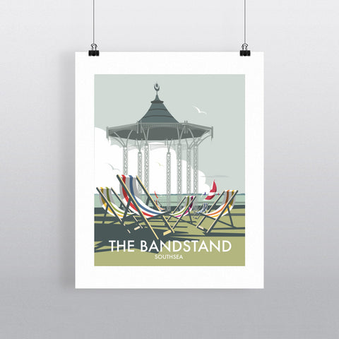THOMPSON269: The Bandstand, Southsea 24" x 32" Matte Mounted Print