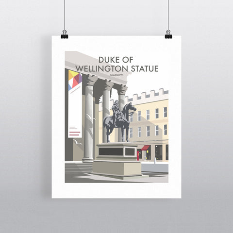 THOMPSON271: Duke Of Wellington Statue, Glasgow 24" x 32" Matte Mounted Print