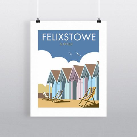 THOMPSON285: Felixstowe, Suffolk 24" x 32" Matte Mounted Print