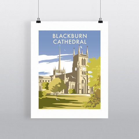THOMPSON312: Blackburn Cathedral, Lancashire 24" x 32" Matte Mounted Print