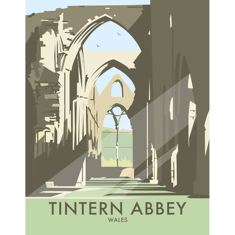 THOMPSON318: Tintern Abbey, South Wales 24" x 32" Matte Mounted Print