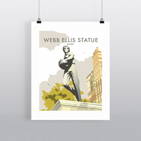 THOMPSON324: Webb Ellis Statue, Rugby 24" x 32" Matte Mounted Print