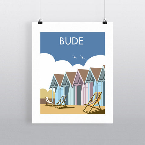 THOMPSON327: Bude, Cornwall 24" x 32" Matte Mounted Print