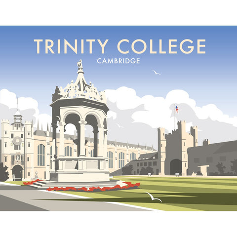 THOMPSON347: Trinity College, Cambridgeshire 24" x 32" Matte Mounted Print