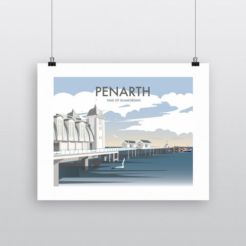 THOMPSON349: Penarth, South Wales 24" x 32" Matte Mounted Print