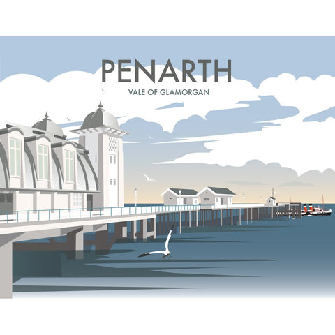 THOMPSON349: Penarth, South Wales 24" x 32" Matte Mounted Print