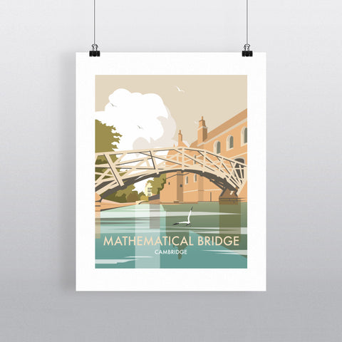 THOMPSON359: Mathematical Bridge, Cambridge 24" x 32" Matte Mounted Print