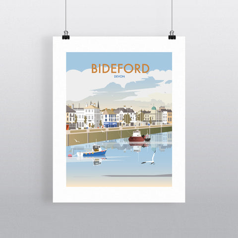 THOMPSON371: Bideford, Devon 24" x 32" Matte Mounted Print