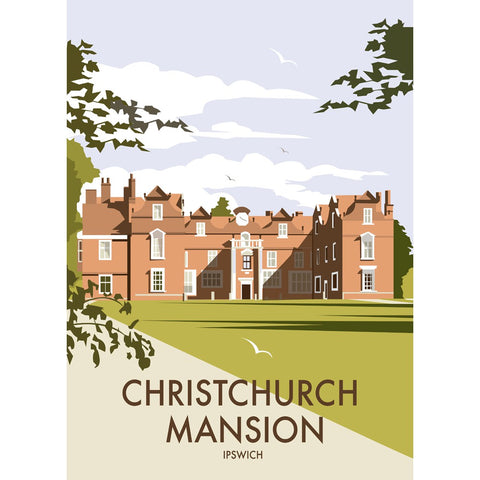 THOMPSON391: Christchurch Mansion, Ipswich 24" x 32" Matte Mounted Print