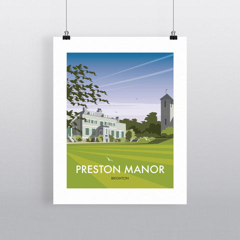 THOMPSON404: Preston Manor, Brighton 24" x 32" Matte Mounted Print