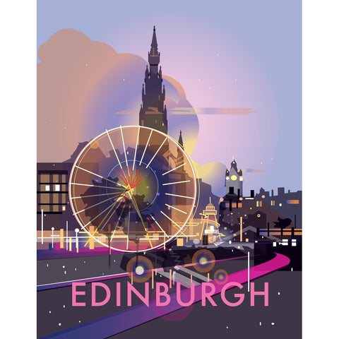 THOMPSON418: Edinburgh 24" x 32" Matte Mounted Print