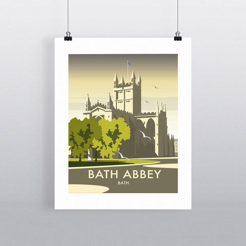 THOMPSON444: Bath Abbey 24" x 32" Matte Mounted Print