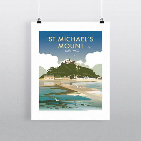 THOMPSON458: St Michaels Mount, Cornwall 24" x 32" Matte Mounted Print