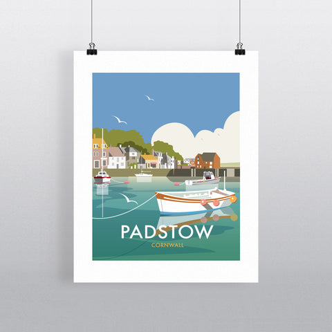 THOMPSON478: Padstow, Cornwall 24" x 32" Matte Mounted Print