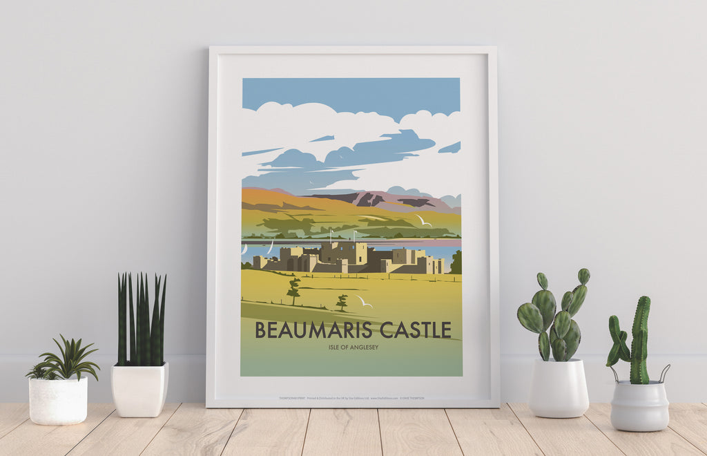Beaumaris Castle By Artist Dave Thompson - 11X14inch Premium Art Print