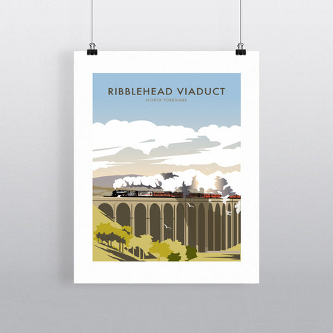 THOMPSON487: Ribblehead, North Yorkshire. Greeting Card 6x6