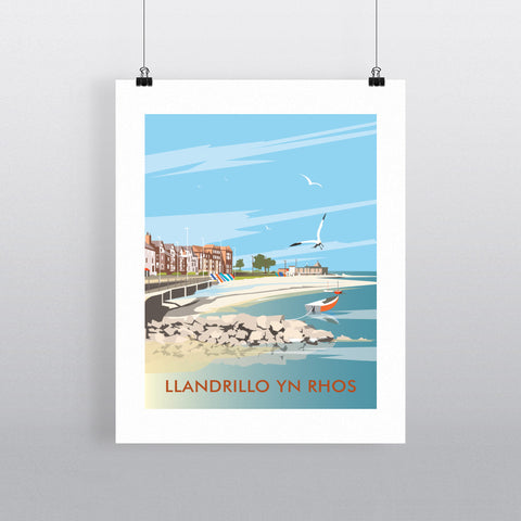 THOMPSON501: Llandrillo Yn Rhos. Greeting Card 6x6