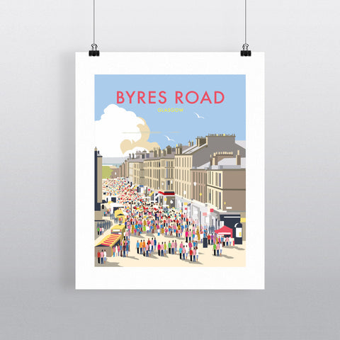 THOMPSON502: Byres Road Glasgow. Greeting Card 6x6