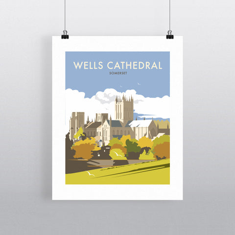 THOMPSON505: Wells Cathedral Somerset. Greeting Card 6x6