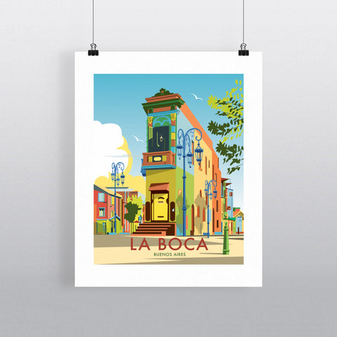 THOMPSON518: La Boca Buenos Aires. Greeting Card 6x6