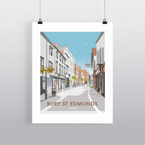 THOMPSON531: Bury St Edmunds Suffolk. Greeting Card 6x6