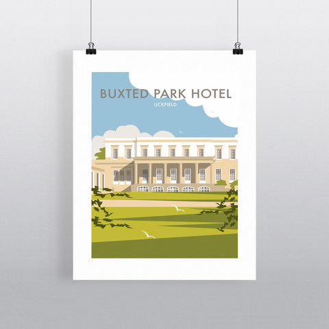 THOMPSON532: Buxted Park Hotel Uckfield. Greeting Card 6x6