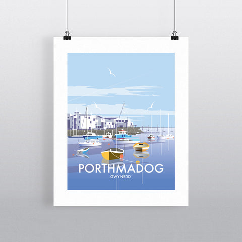 THOMPSON547: Porthmadog Gwynedd. Greeting Card 6x6