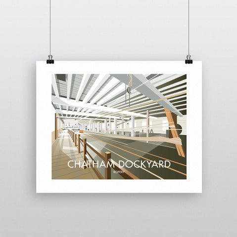 THOMPSON625: Chatham Dockyard Ropery. Greeting Card 6x6