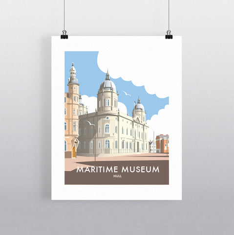 THOMPSON632: Maritime Museum. Greeting Card 6x6
